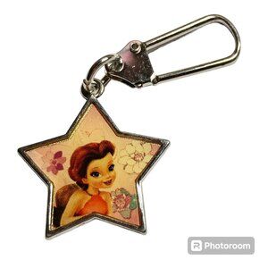 Vintage Disney Tinker Bell Fairy Rosetta Zipper Pull Bag Purse Charm Stamped